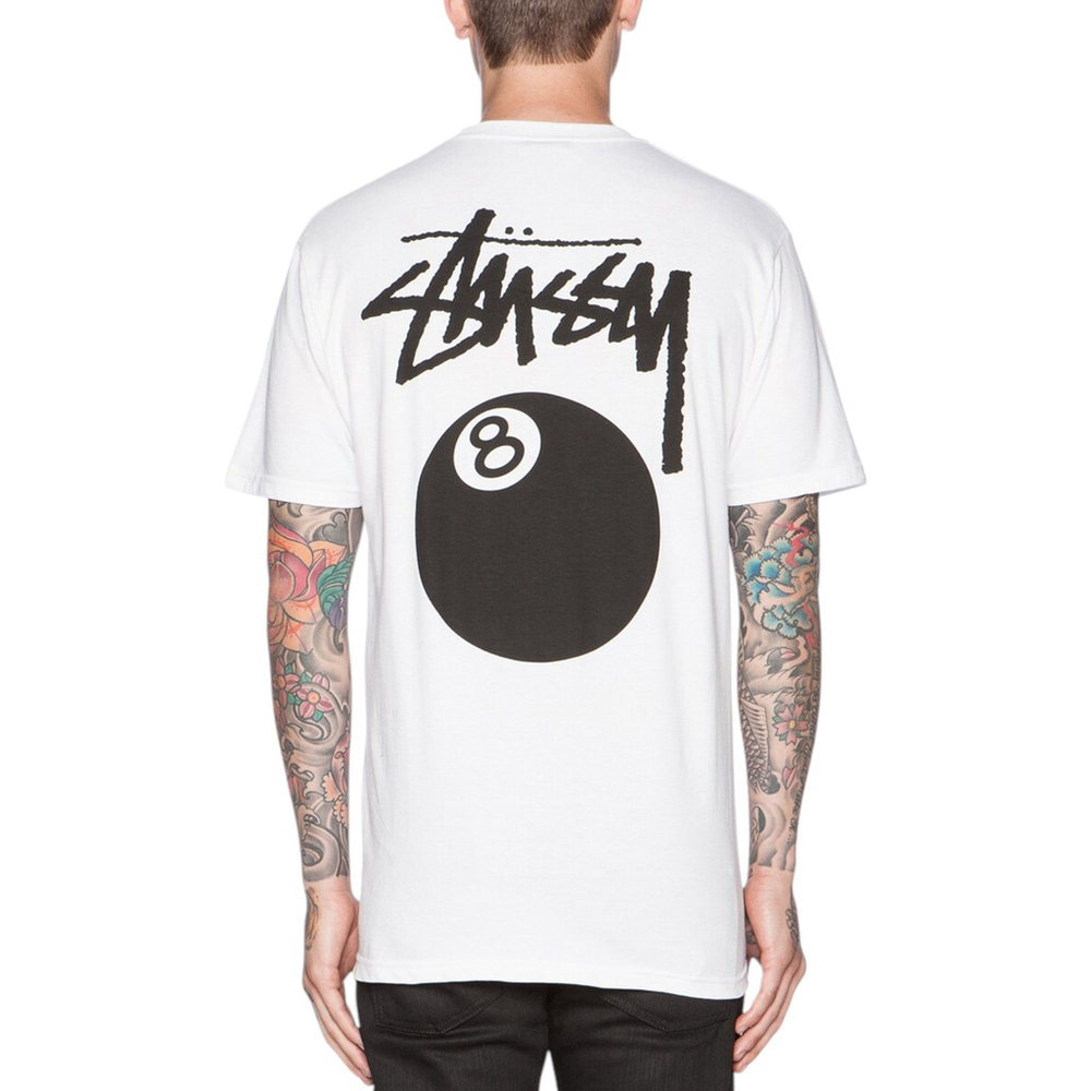Stussy 8 Ball T-Shirt - White - Large